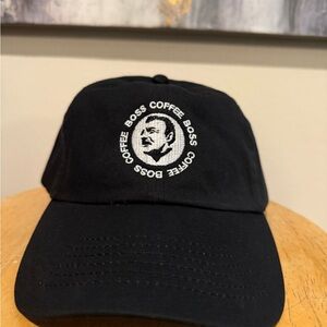 Boss Coffee Black strap back hat